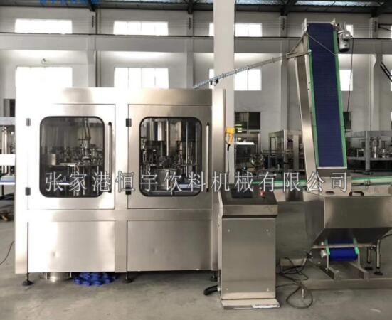 三合一啤酒沖洗灌裝封口機